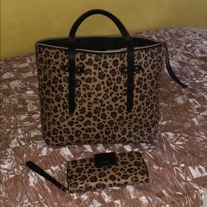 FOSSIL leopard print set